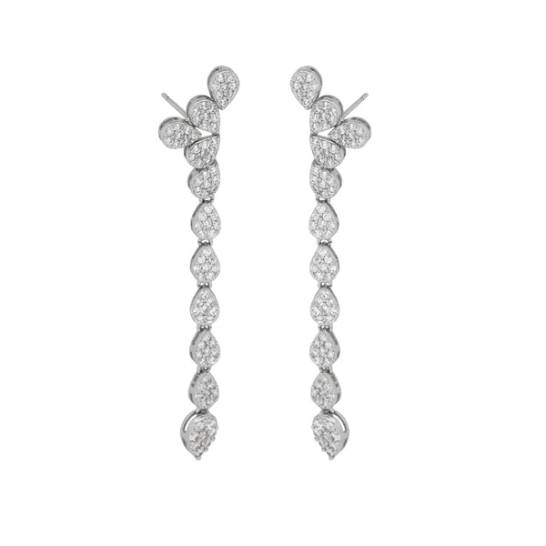 Silver Linear Earrings