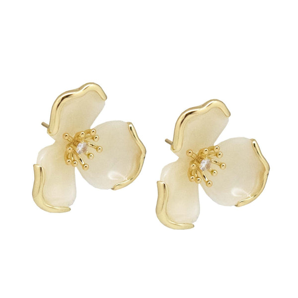 Triple Petal Earrings