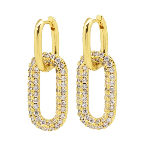 Gold Double Hoop Earrings