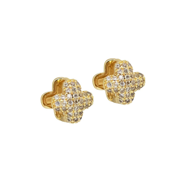 Super Sparkly Clover Studs