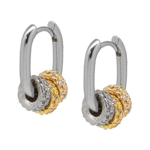 Bicolor Trio Earrings