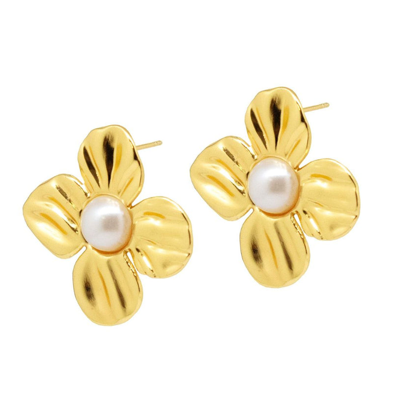 Floral Pearl Earrings