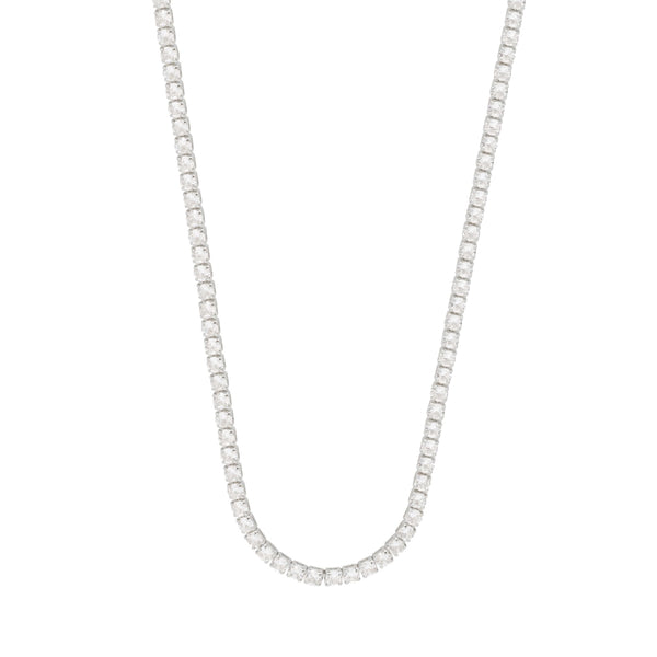 Silver Tennis Necklace