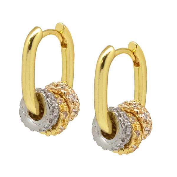 Bicolor Trio Earrings