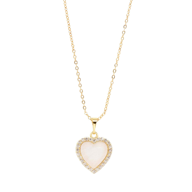 Collar Corazón Perlado