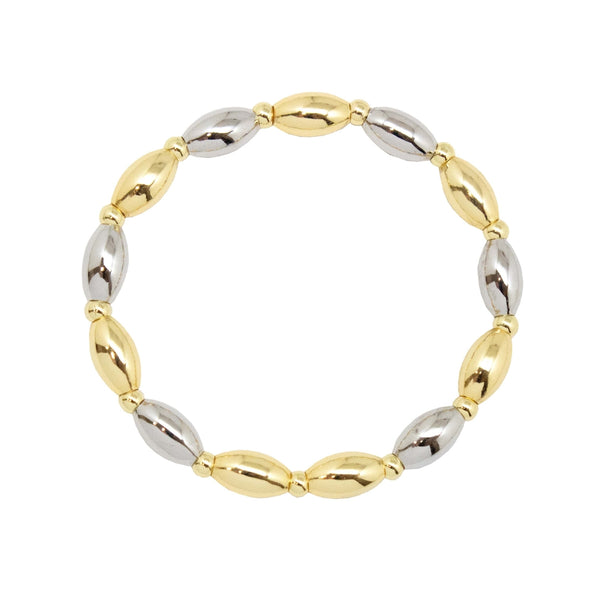 Bicolor Barrel Dot Bracelet