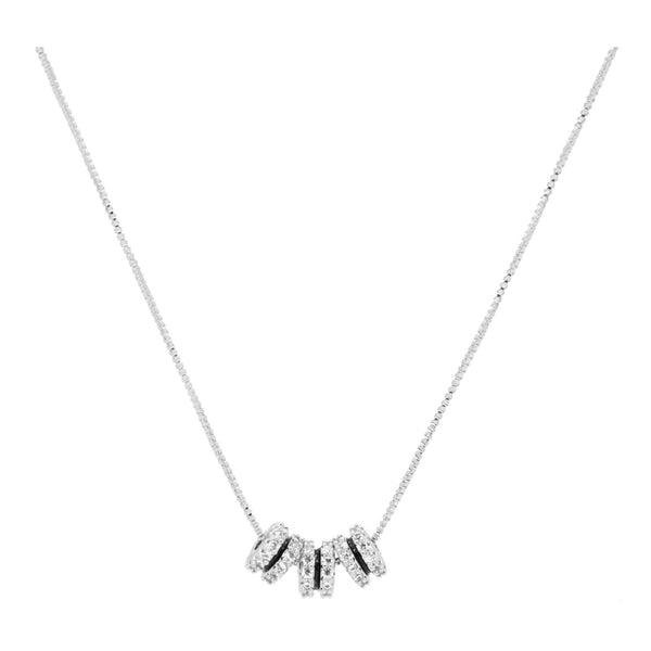 Triple "O" Silver Necklace