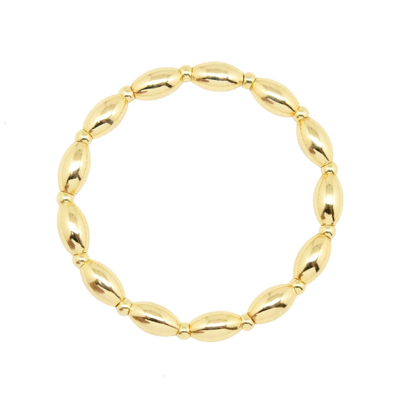 Gold Barrel Dot Bracelet