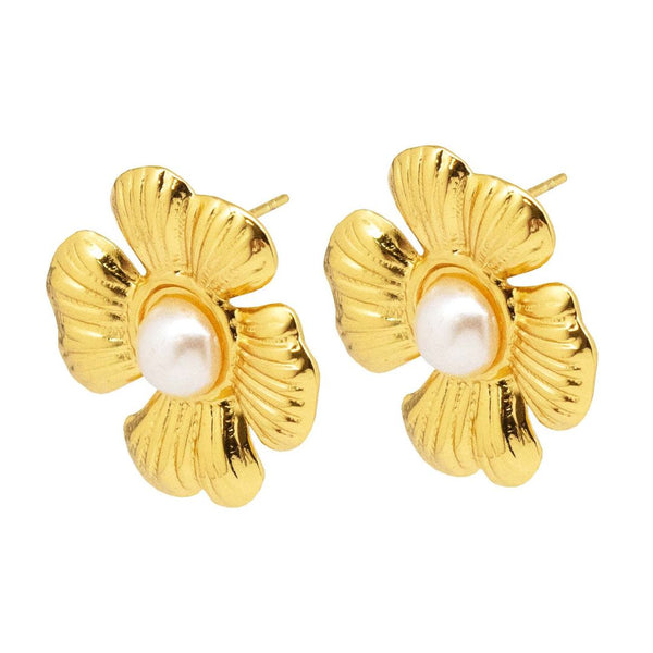 Blooming Pearl Earrings