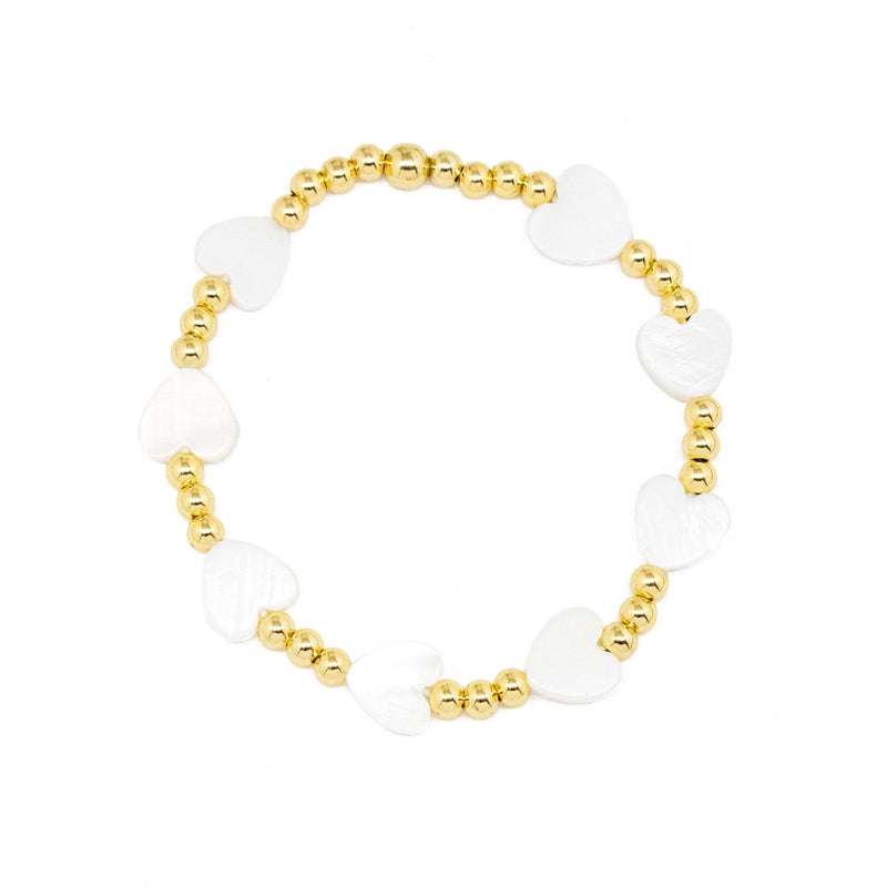 White Hearts Bracelet