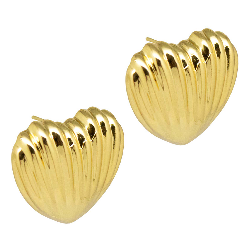 Heart Shell Studs