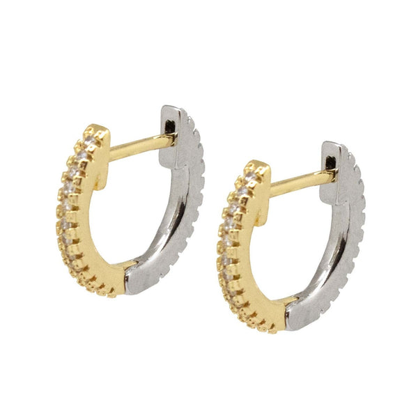 Arracadas Brillantes Bicolor