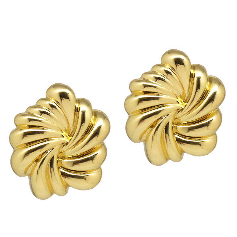 Aretes Flor Ondulante