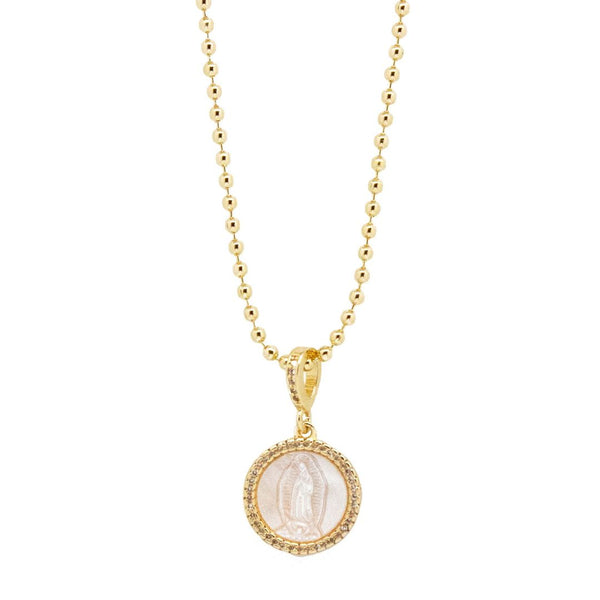 Collar Bolitas Virgen