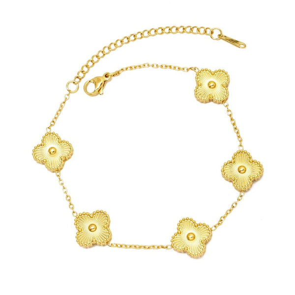 Gold Clover Bracelet