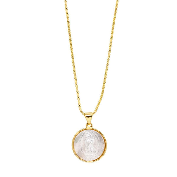Collar Virgen Madre Perla