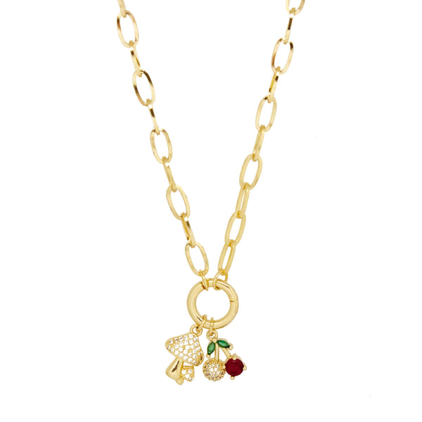 Mushroom Sweet Charm Necklace