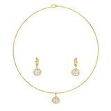 Oval_set_dorado_choker_circonia TINK TINK
