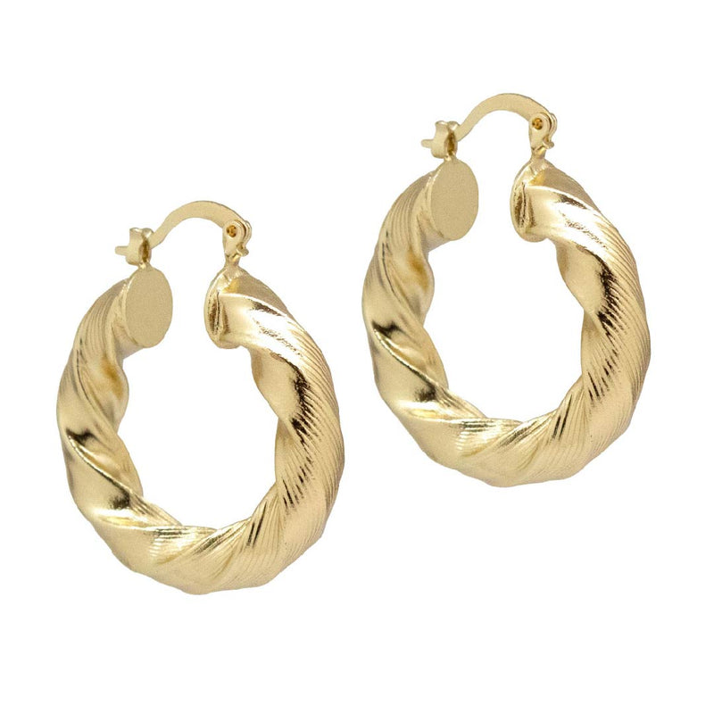 Twisted Bold Hoops