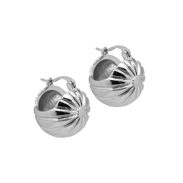 Silver Orb Earrings
