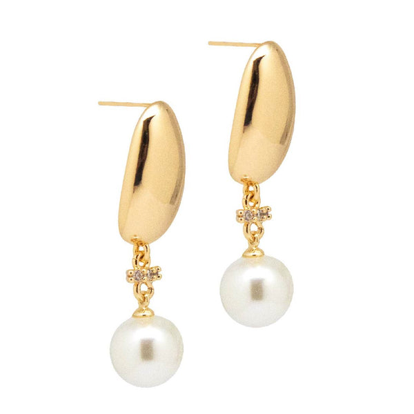 Bold Glamour Pearl Drop Earrings