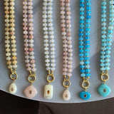 Sea Glass Necklace TINK TINK, collar de cuentas turquesa TINK TINK