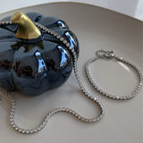 Silver Tennis Necklace TINK TINK, collar plateado de circonias