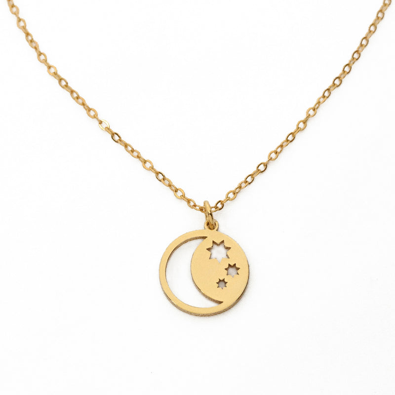 Starry Night Moon Necklace