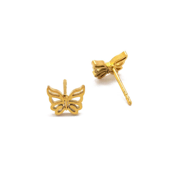 Simple Butterfly Contour Studs