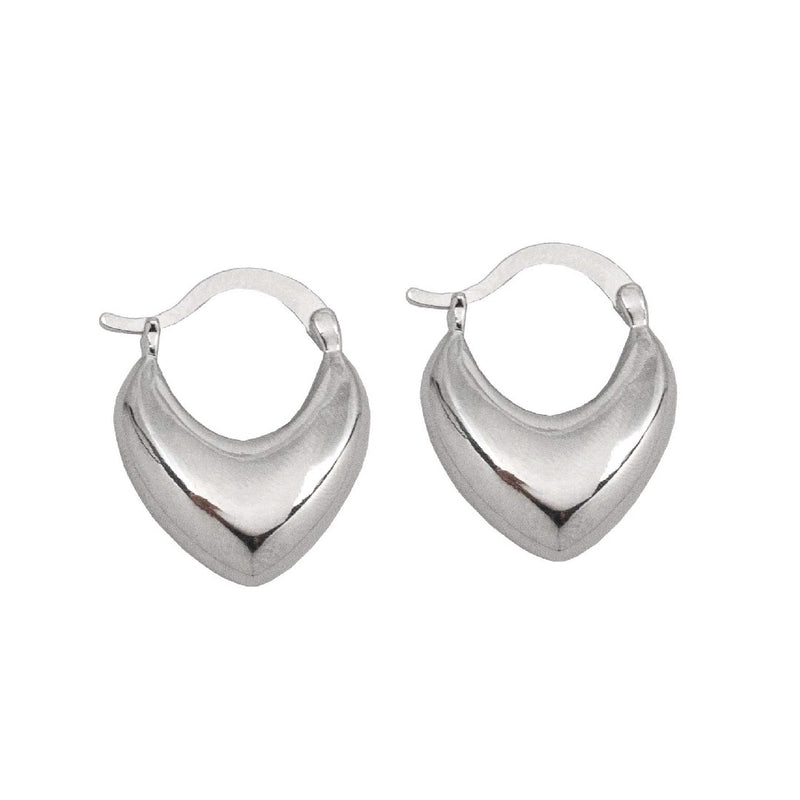 Elegant Bold Silver Earrings