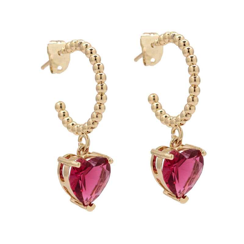Dots & Heart Semi Hoops