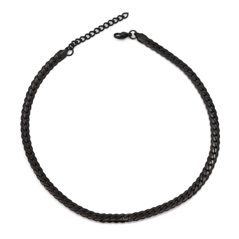 Statement Black Chain Necklace