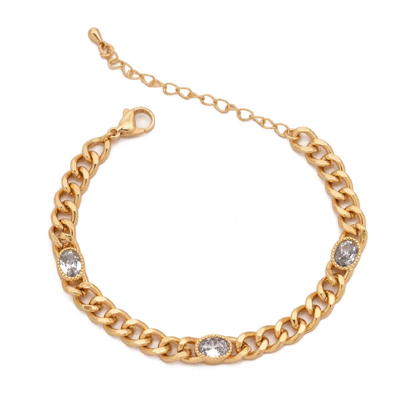 Chic Chain with Oval Bracelet